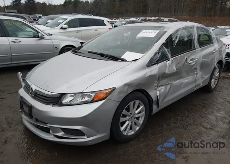 2012 Honda Civic Ex z USA, uszkodzony, nr VIN 2HGFB2F88CH306961